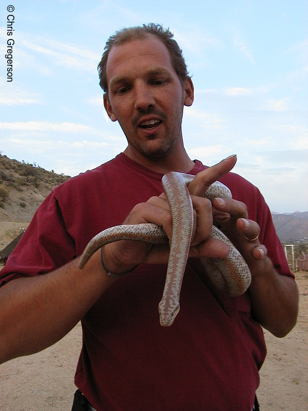 Photo of Marc Holding a Snake(1478)