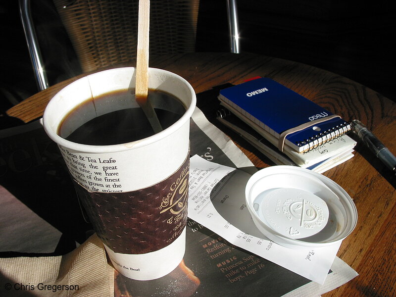 Photo of Cup of Coffee and Notebook(1777)