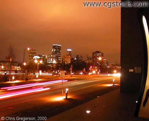 Photo of Minneapolis Skyline from the Walker Art Center(Night)(202)