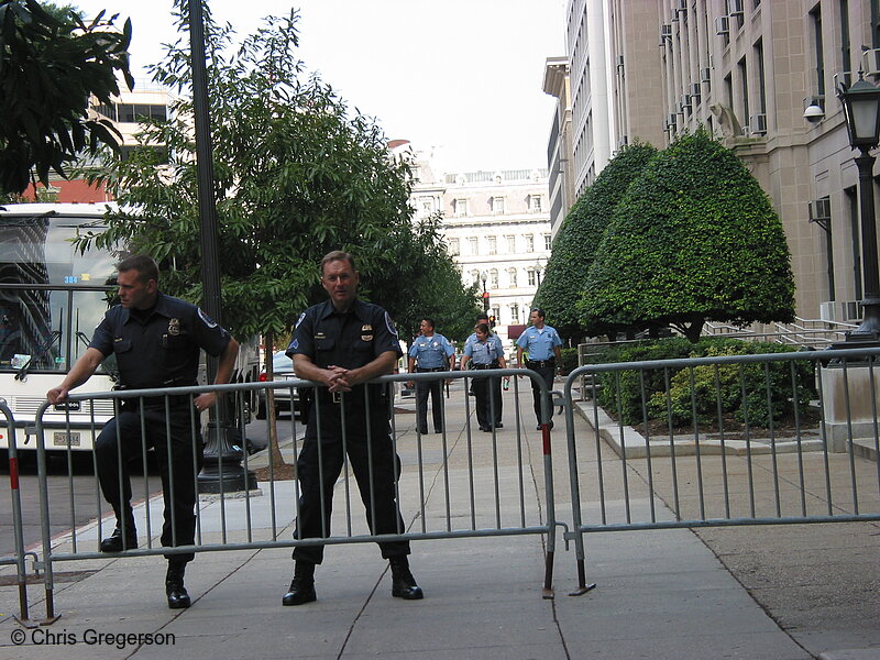 Photo of Police Barricade, Washington, D.C.(2399)