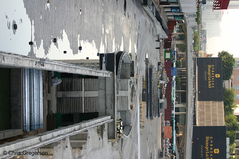 Photo of Subway Construction and the Shangri-La Hotel(3298)