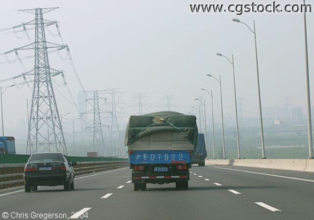 Photo of Chinese Freeway, Power Lines(3457)