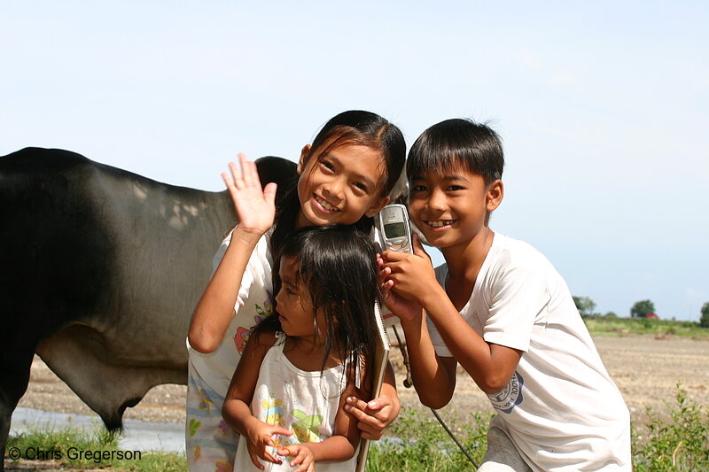 Photo of Children on Farm in the Philippines(4149)