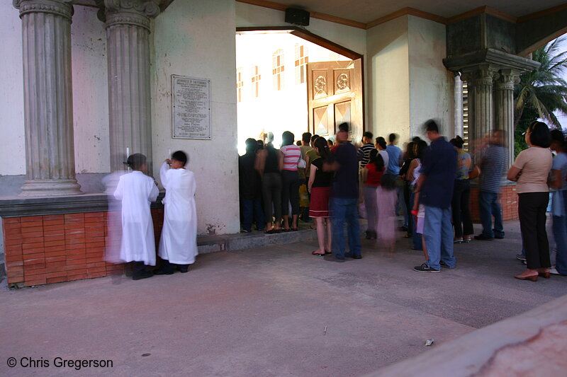 Photo of Catholic Mass at a Church in the Philippines(4192)