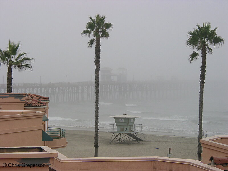 Photo of Oceanside Pier in Morning Fog(4309)