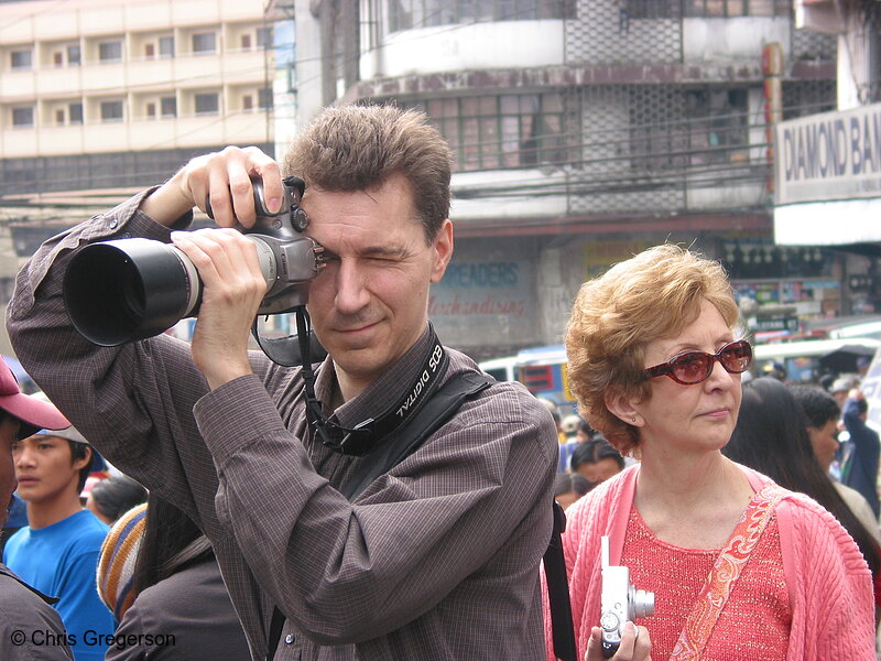 Photo of American Photographer in Baguio Market(4341)