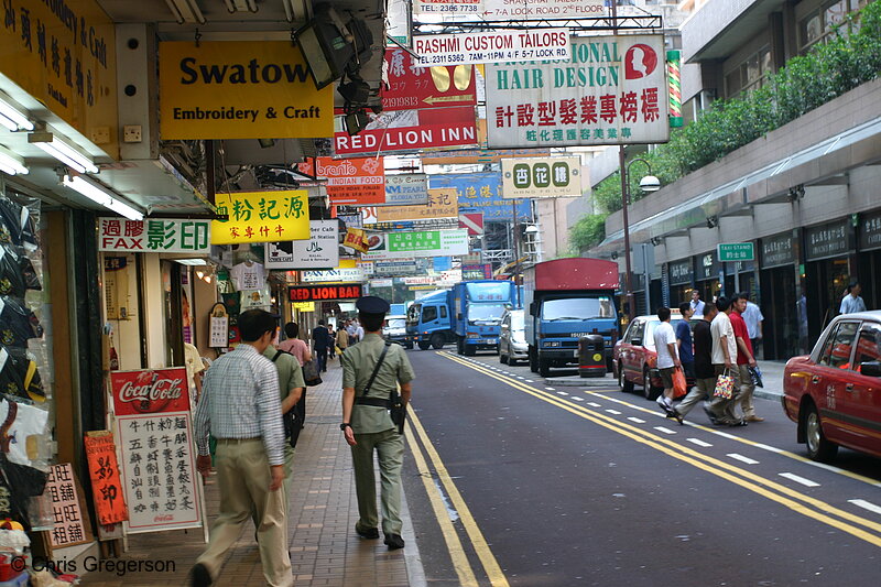 Photo of Commercial Street In Kowloon, Hong Kong(4416)