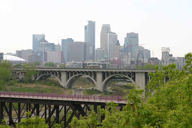 Photo of Minneapolis Skyline from Across the River(4496)