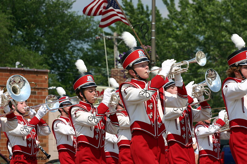 Photo of Brass Instrument Section, Marching Band, New Richmond(4922)