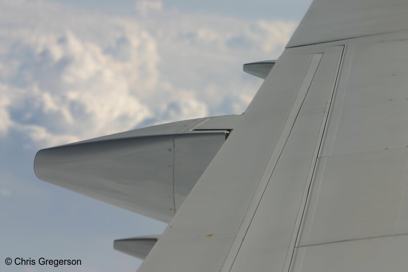 Photo of Aircraft Wing Detail and Clouds(4983)