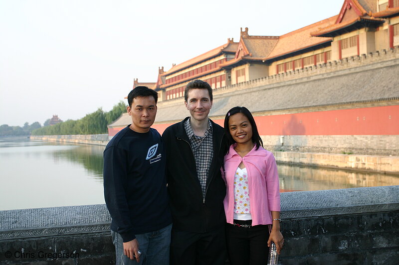 Photo of Three Friends in Beijing, China(5181)