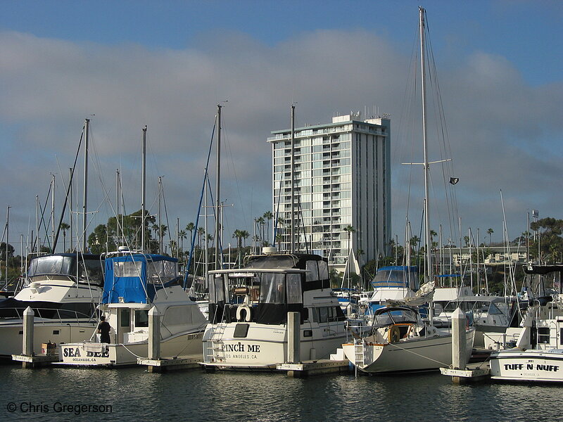 Photo of Boats Mored at the Oceanside Marina(5299)