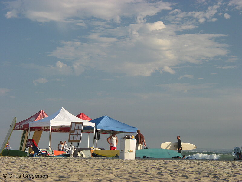 Photo of Tents on the Beach in Oceanside, California(5309)