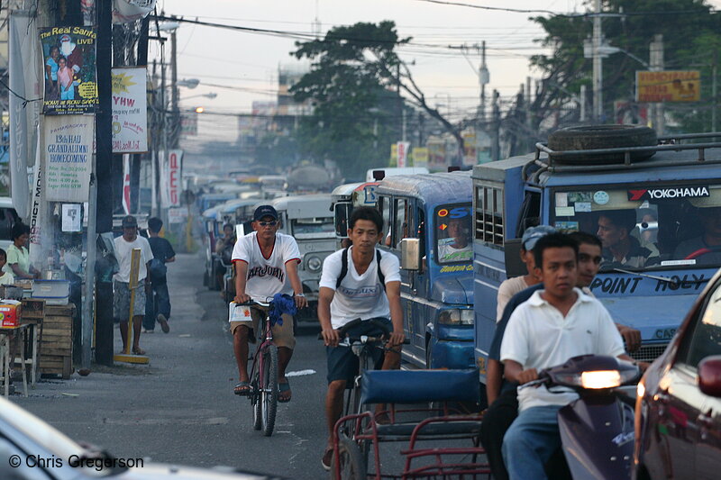 Photo of Typical Busy Street in Angeles City, Pampanga(5362)