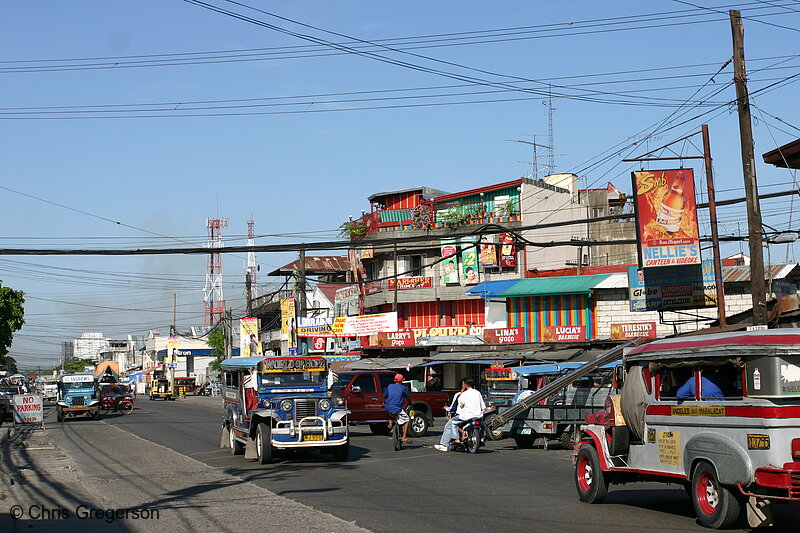 Photo of Typical Busy Street in the Angeles City, Pampanga, Philippines(5377)