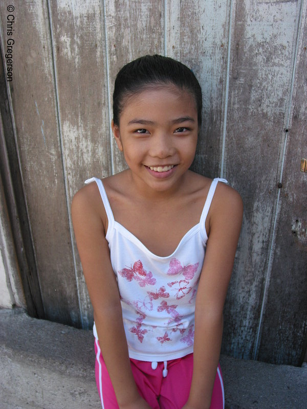 Photo of Young Brown-Skinned Filipina Girl(5383)