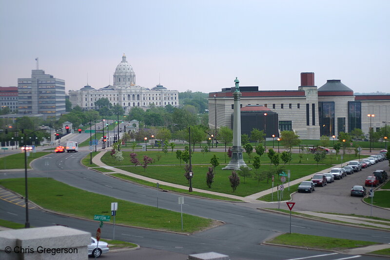 Photo of Minnesota History Center and State Capitol Building(5392)