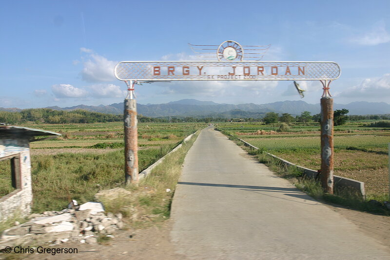 Photo of The Sign on the Boundary of a Baranggay in Northern Philippines(5541)