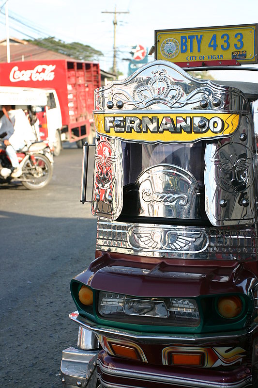 Photo of Decorative Designs from a Tricycle in Vigan, Ilocos Sur, Philippines(5545)