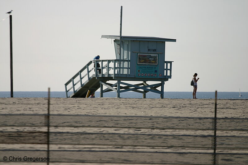 Photo of Lifeguard Station on Venice Beach, Los Angeles(5612)