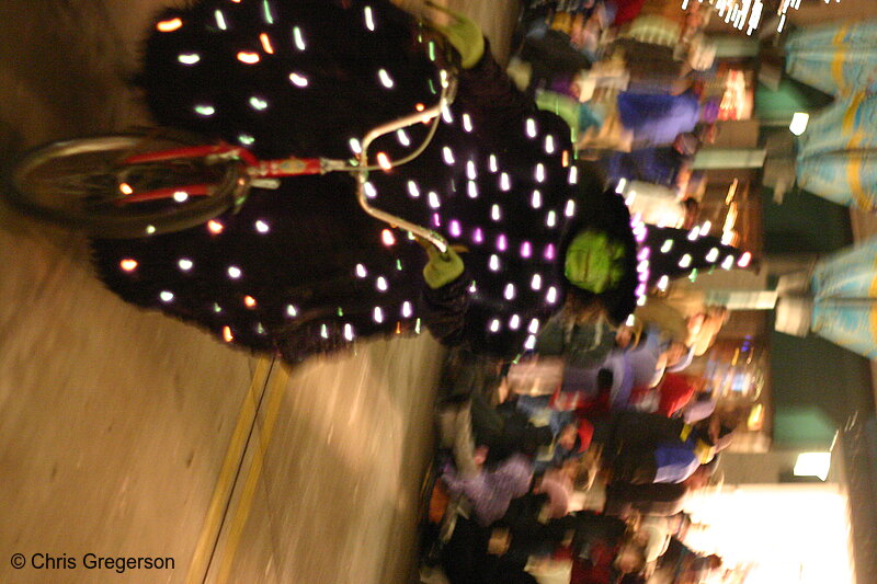 Photo of Wicked Witch on a Bike in the Holidazzle Parade(5664)