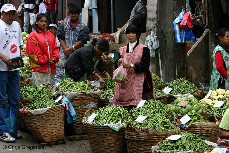 Photo of Bulk Fresh Vegetables For Sale in the Baguio Public Market(5772)
