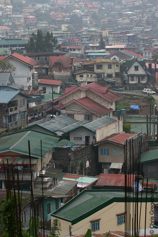 Photo of Community of Houses at the Lowlands of Baguio City, the Philippines(5801)