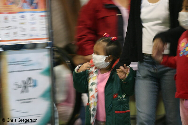 Photo of A Small Child Wearing Surgical Mask in Baguio City, the Philippines(5804)