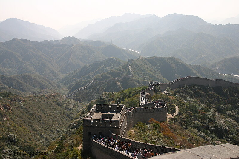 Photo of Watchtower and the Winding Great Wall of China(5863)