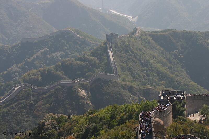 Photo of The Great Wall of China Winding Over the Backs of Mountains(5871)