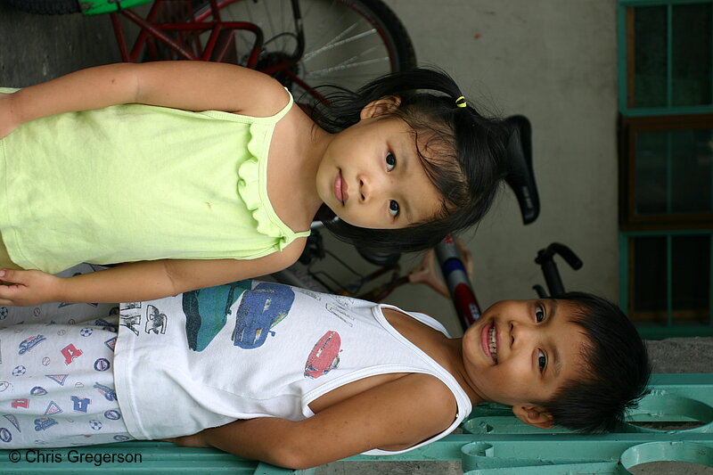 Photo of Young Filipino Siblings, Bacoor, Cavite(6099)