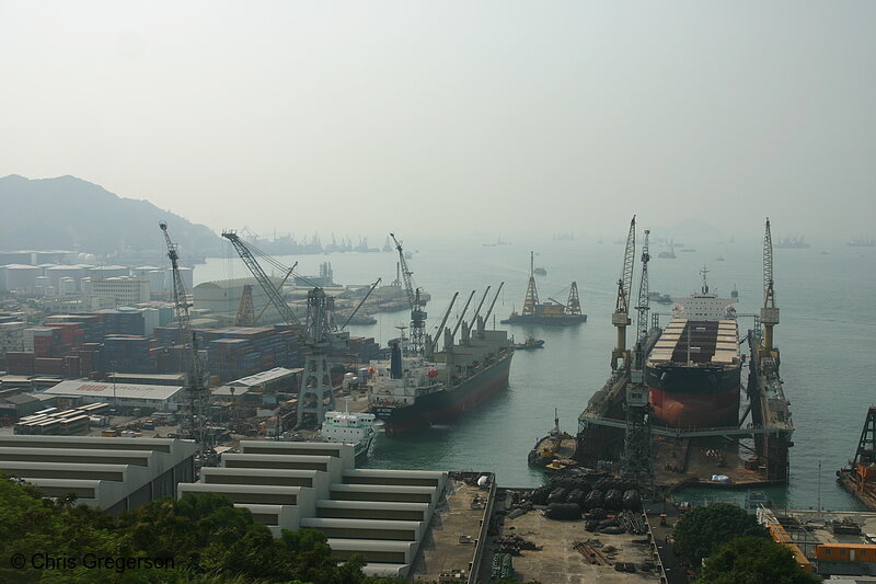 Photo of Boatyard Outside Hong Kong, China(6157)