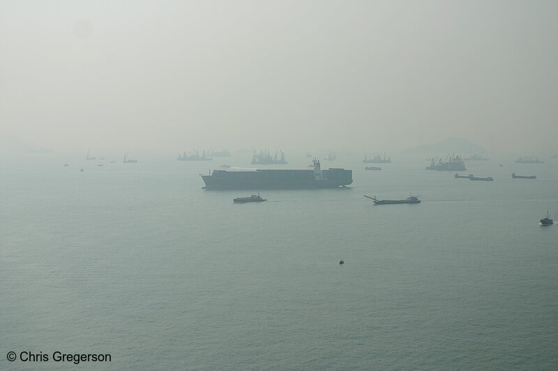 Photo of Ship Traveling from Shenzhen to Hong Kong(6159)