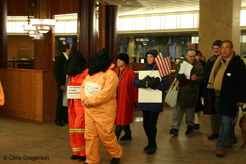 Photo of Protesters Opposed to Guantanamo Bay, Downtown Minneapolis(6269)