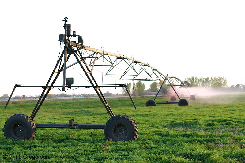 Photo of Circular Pivot Irrigation at Work in St. Croix County, Wisconsin(6308)