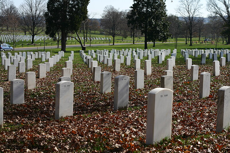 Photo of Field of Headstones in Arlington National Cemetery(6324)
