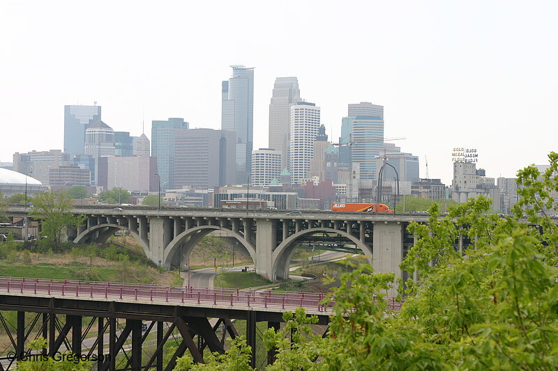 Photo of 35W Bridge Over the Mississippi River, Minneapolis (now collapsed)(6381)