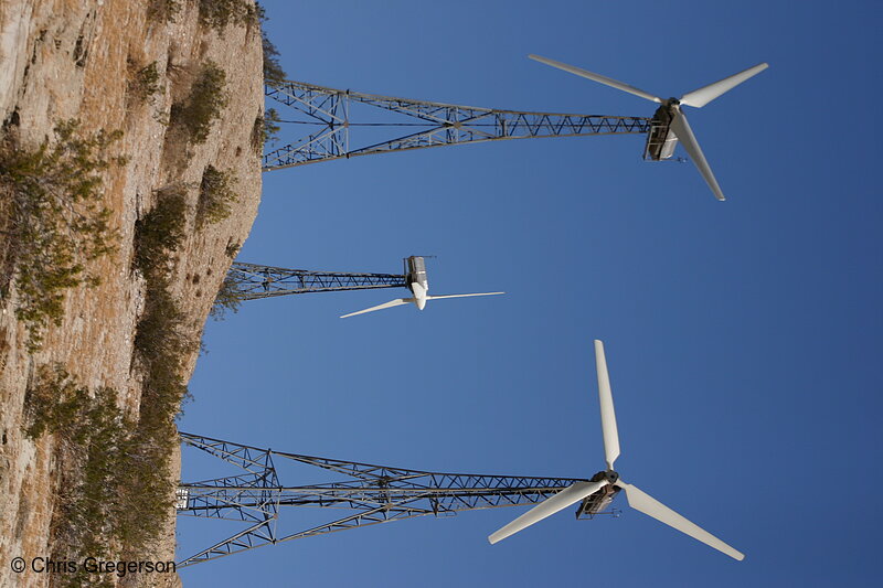 Photo of Three Wind Generators, California(6437)