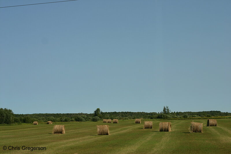 Photo of Hay Fields on the way to Kenora, Ontario(6732)