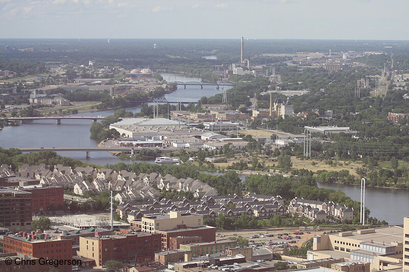 Photo of The Mississippi River Northeast of Downtown Minneapolis(7147)