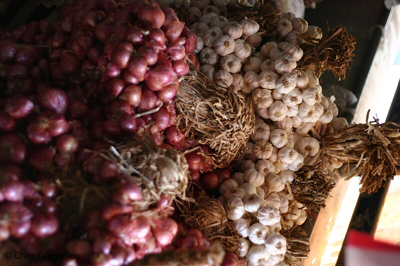 Photo of Fresh Garlic, Laoag Public Market, the Philippines(7454)