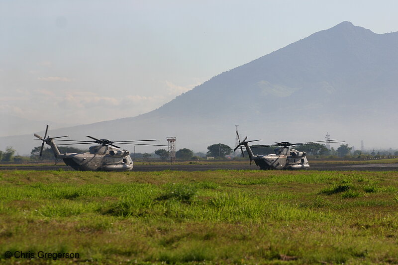 Photo of Sea Stallion Helicopters Taxiing for Take-Off, Philippines(7546)