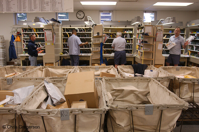 Photo of Mail Carriers Sorting Mail, New Richmond Post Office(7737)