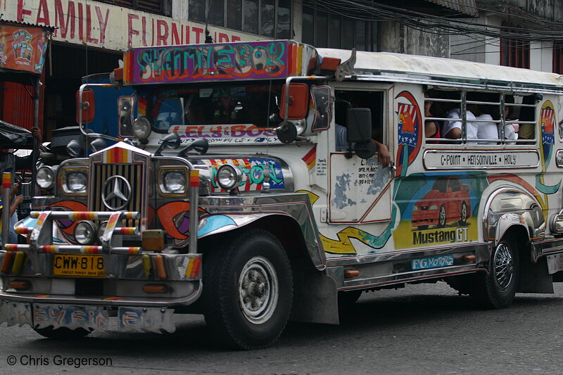 Photo of Colorful Jeepney in Angeles City(7820)