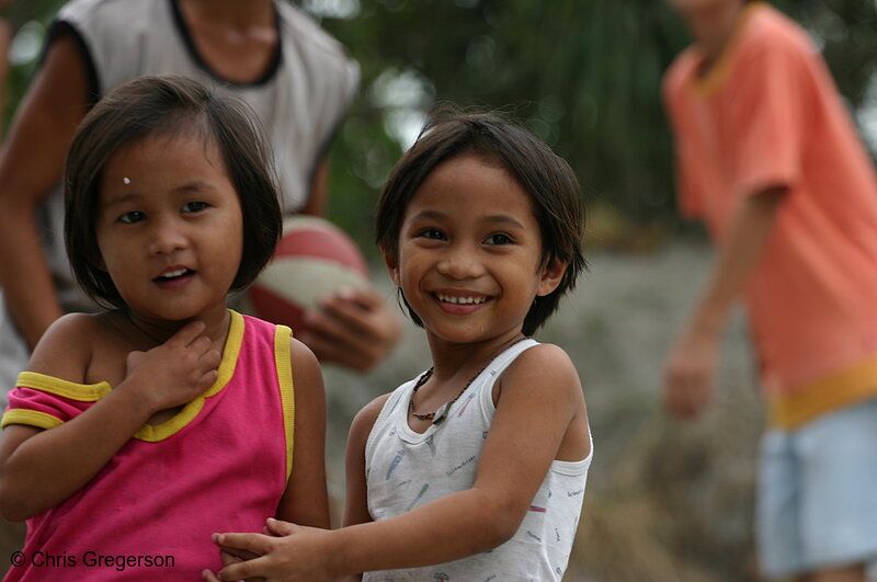 Photo of Apple and Angel, Children in Angeles City(7825)