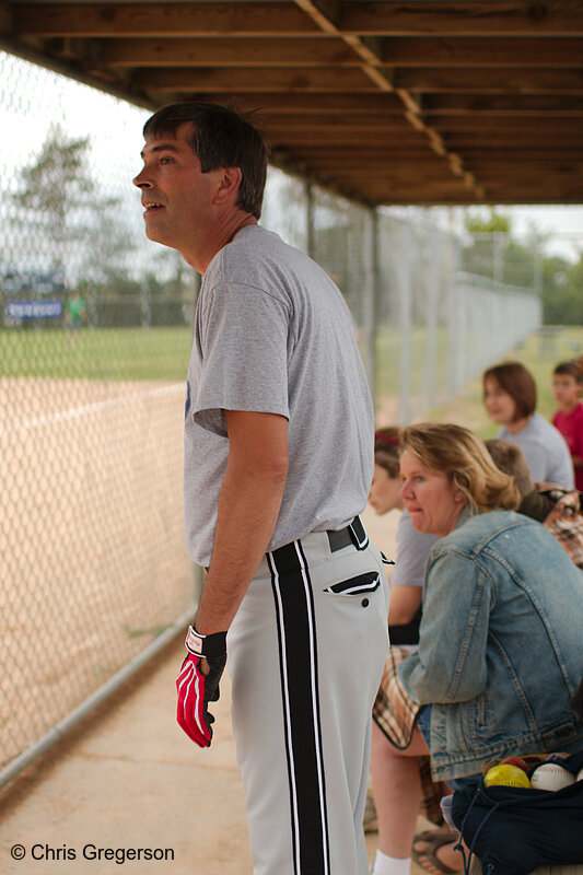 Photo of Dugout During Softball Game, Hatfield Park(7847)