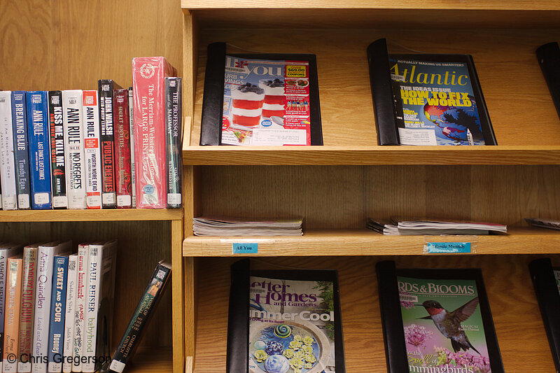 Photo of Magazine Shelves at the Friday Library(7856)