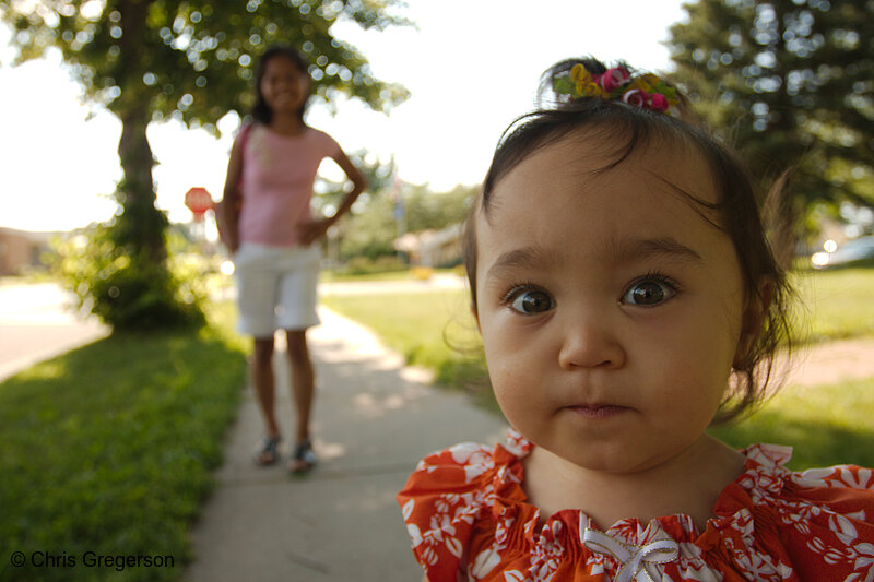 Photo of Athena Walking Home with Mom(7903)