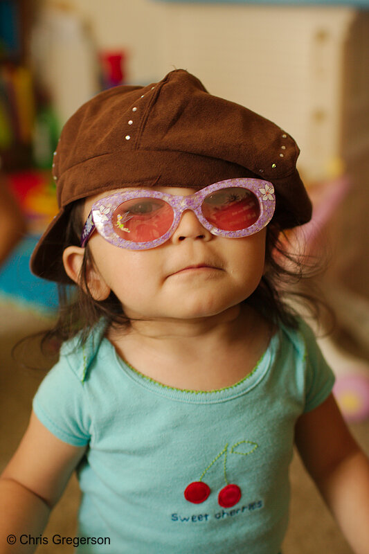 Photo of Athena in Hat and Glasses(7987)