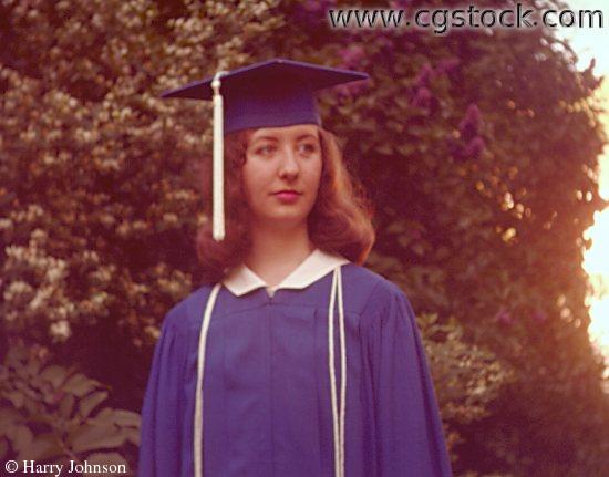 High School Graduate, Linda Johnson (1960s)